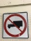 2 Ft. Square No Trucks Sign