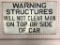Heavy Porcelain  Warning Sign