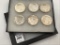 Collection of 6 Silver Peace Dollars Including