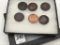 Collection of 6 One Cent Coins Including