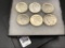 Collection of 6 Silver Peace Dollars Including