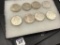 Collection of 8-1921 Morgan Silver Dollars