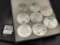 Collection of 8 Engelhard One Troy Ounce