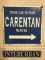 Lot of 2 Older Porcelain Signs Including