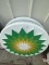 Lot of 2 Round Lighted BP Plastic SIgns