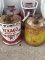 Lot of 4 Oil & Industrial Cans Including Texaco