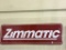 Lg. Two Sided Porcelain Sign-Zimmatic