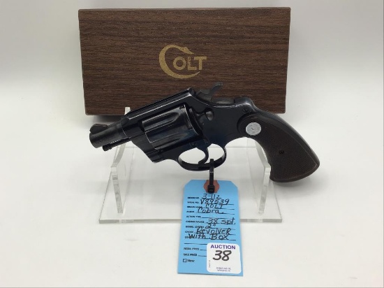 Colt Cobra 38 Special Revolver w/ 2 In Brl