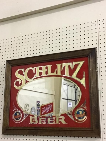 Schlitz Beer Adv. Mirror Sign
