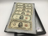 Lot of 6-Five Dollar Federal Reserve Notes