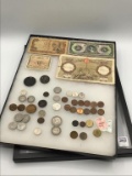 Group w/ Mostly Foreign Paper Money &
