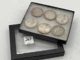 Collection of 6 Morgan Silver Dollars Including