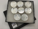 Collection of 8-Engelhard One Troy Ounce