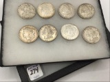 Collection of 8-1921 Morgan Silver Dollars