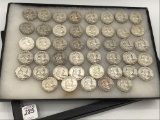 Collection of Approx. 45 Franklin Half Dollars