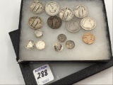 Collection of 15 Older Coins Including 1858