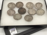 Collection of 10 Morgan Silver Dollars Including