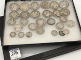 Collection of 28 Various Barber Coins