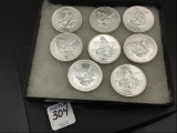 Collection of 8-Engelhard One Troy Ounce