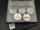 Collection of 8-Engelhard One Troy Ounce