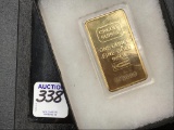 Credit Suisse One Ounce Fine Gold Bar