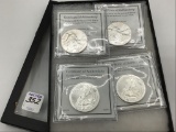 Lot of 4 American Eagle 1 OZ Fine Silver Dollars