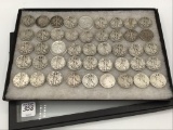 Collection of 45 Walking Liberty Half Dollars