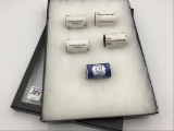 Lot of 5 Un-Opened Rolls of Kennedy Half Dollars