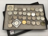Collection of 32 Kennedy Halves Including