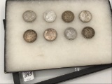 Collection of 8 Morgan Silver Dollars Including