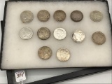 Collection of 12 Silver Peace Dollars Including