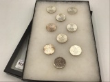 Collection of 9-One OZ .999 Fine Silver