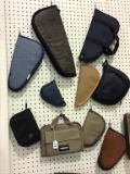 Lot of 10 Soft Pistol Cases Including Allen,