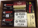 Group of .223 Rem Cartridges Including 7-