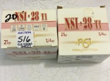 Lot of 2 New Full Boxes of 28 Ga Shotgun Shells