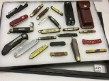 Lot of 20 Pocket Knives Including