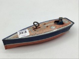 Tin 1930's Wind Up Lindstrom Toy Boat