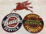 Lot of 3 Sm. Contemp Porcelain Signs Inclulding