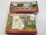 Lot of 2 Plasticville RR Houses w/ Boxes
