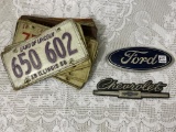 Group w/ Approx. 13 License Plates