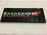 Dodge Motorsports Porcelain Sign w/ Dbl Hinge