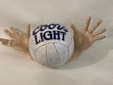 Lg. Plastic Coors Light Volleyball Design Adv.