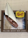 Strohs Lighted Beer Sign