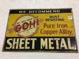 Vintage Metal Sign-Adv. Gohi Sheet Metal