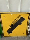 Sq. Porcelain Fire Truck Sign-3 Ft. Square