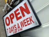 Open 7 Days a Week Lighted Sign (Un-sure of