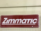Lg. Two Sided Porcelain Sign-Zimmatic
