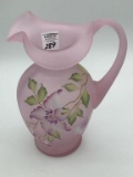 Fenton Floral Painted Pitcher-Hand Painted