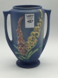 Roseville Foxglove Dbl Handle Pottery Vase (7 In)