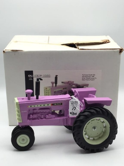 Ertl 1/16th Scale Purple Oliver 1850 Toy Diesel